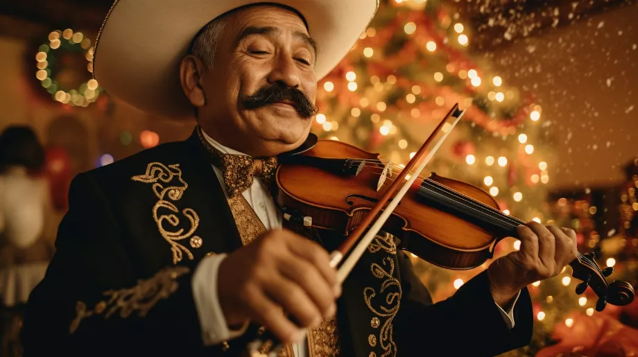 Groupe de Mariachi interprétant de la musique traditionnelle mexicaine la veille de Noël - (Image d'illustration Infobae)