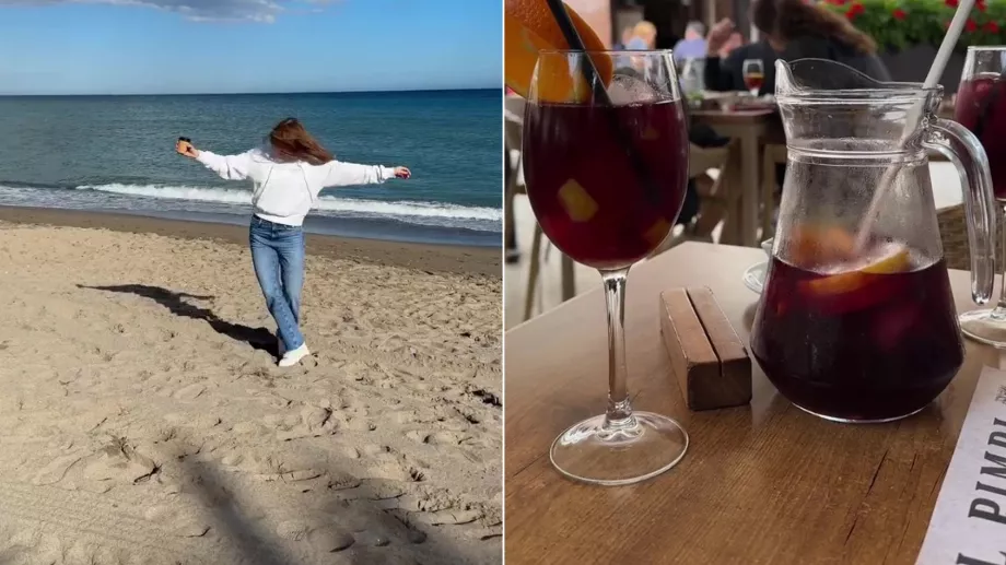 La surprise d'une Néerlandaise lorsqu'elle a découvert que la sangria est une boisson destinée aux touristes en Espagne (TikTok : @brianeofficial)